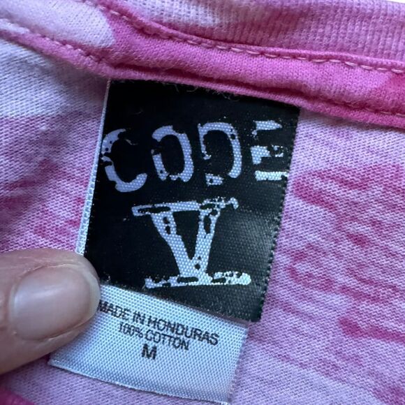 Ted Nugent Womens Pink Camouflage Shirt Size M Camo Fitted T-Shirt Shortsleeve - Picture 3 of 8